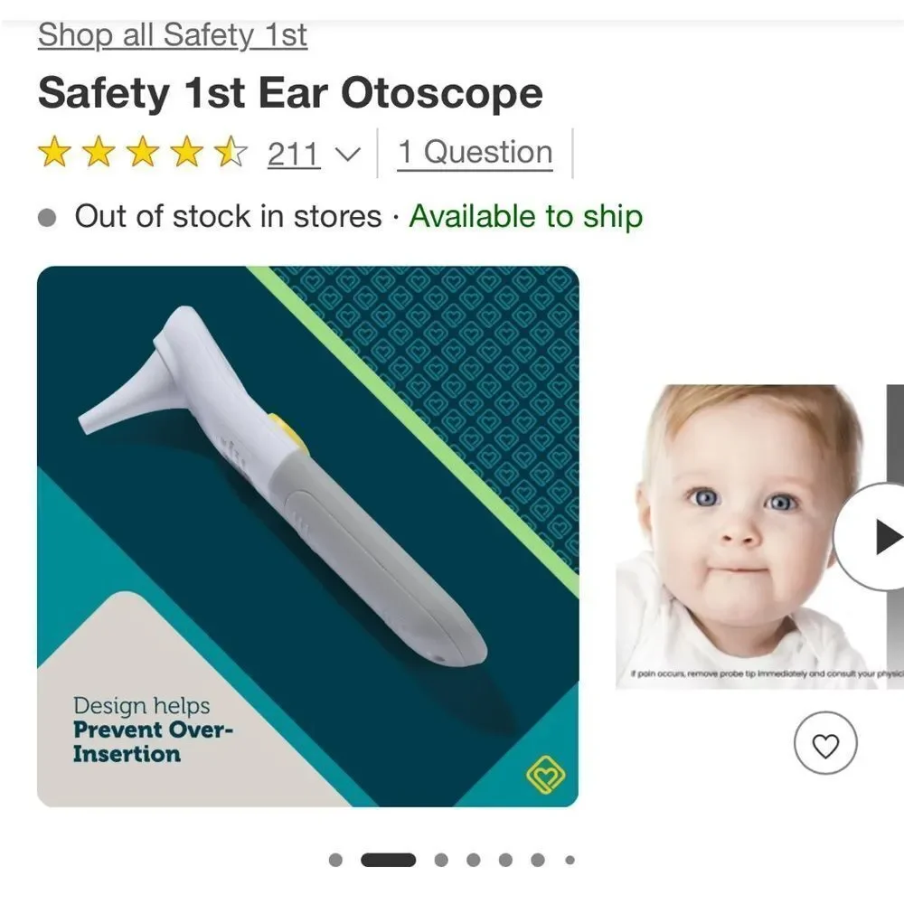 Safety 1st Ear Otoscope brand new in box